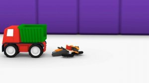 Мультик для детей - 4 машинки - Собираем МОТОЦИКЛ. Мультфильмы про машинки