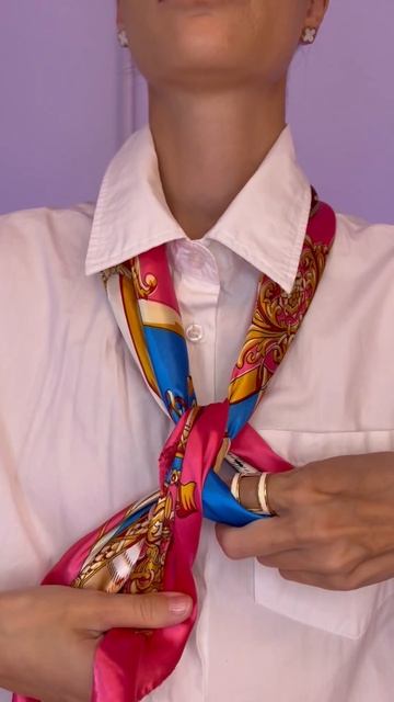 КВАДРАТНЫЙ УЗЕЛ из платка