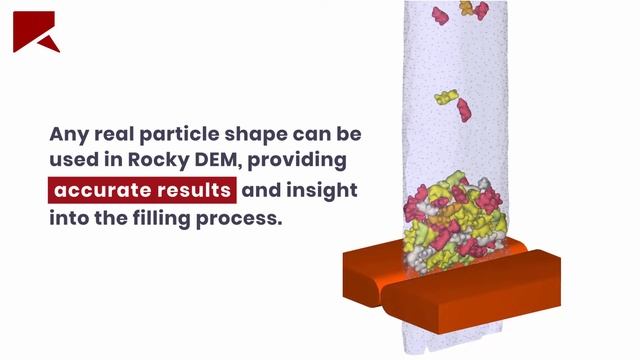 Material packing process simulation using Rocky DEM смотреть онлайн