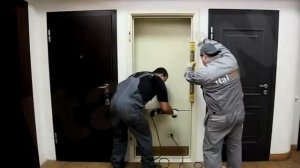 Установка стальных входных дверей. Надёжная защита