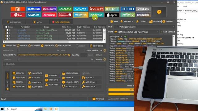 Cara Flash Oppo A5s Bootloop Dengan Unlocktool