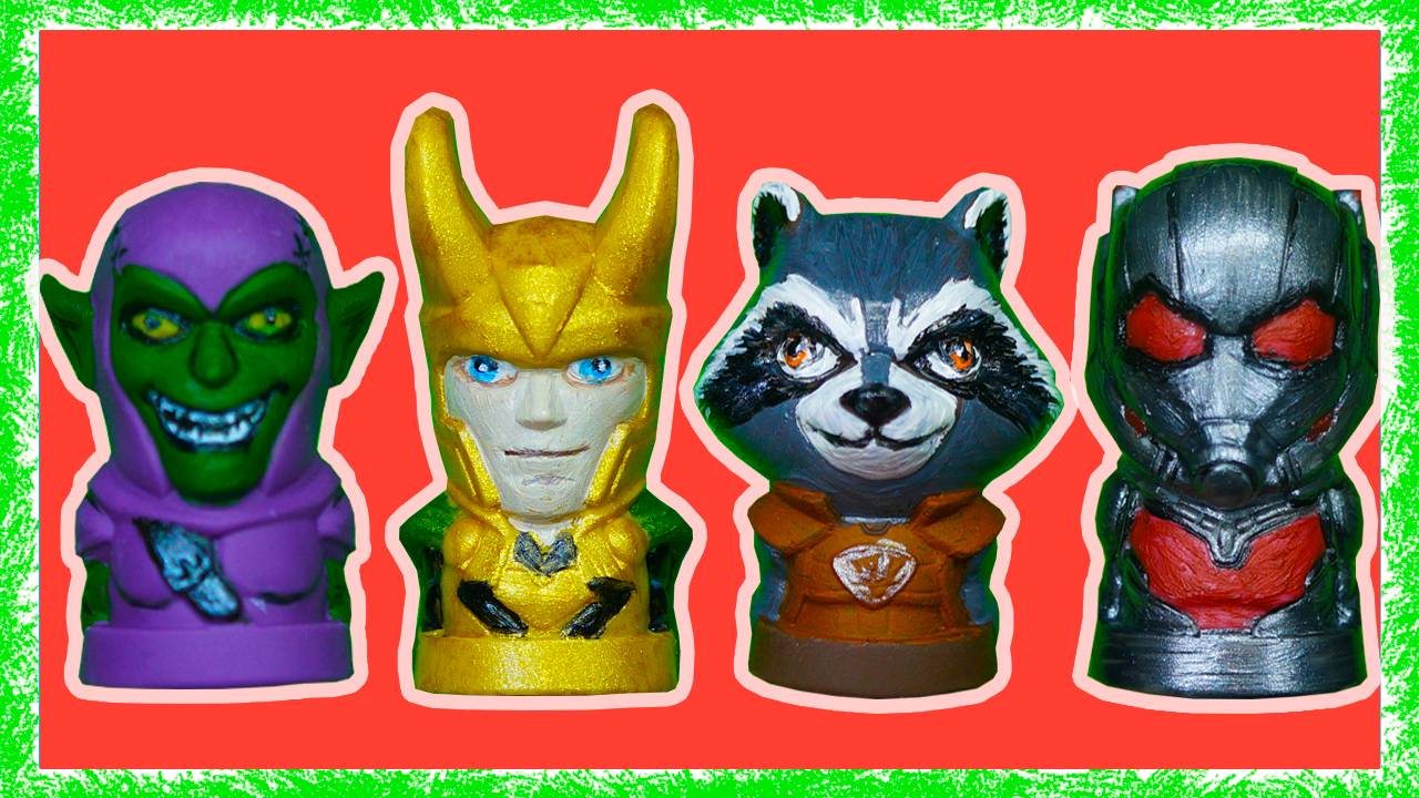 ПЯТЕРОЧКА СТИРАТЕЛИ Переделка Раскрашиваем ластики Марвел #5 смотреть онлайн