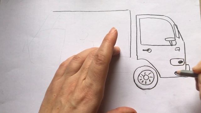How to draw a garbage truck. Як намалювати сміттєвоз. Мусоровоз. Синий трактор смотреть онлайн