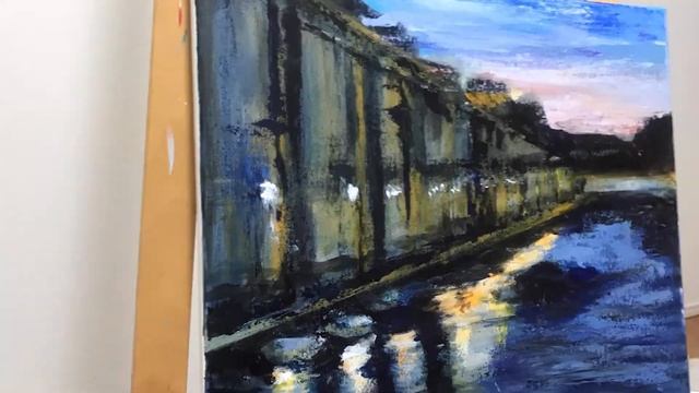 アクリル絵の具で油絵のような風景画 смотреть онлайн