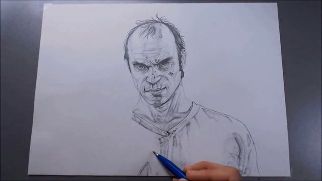 Speed Drawing Trevor Grand Theft Auto 5 [Time Lapse Drawing] смотреть онлайн