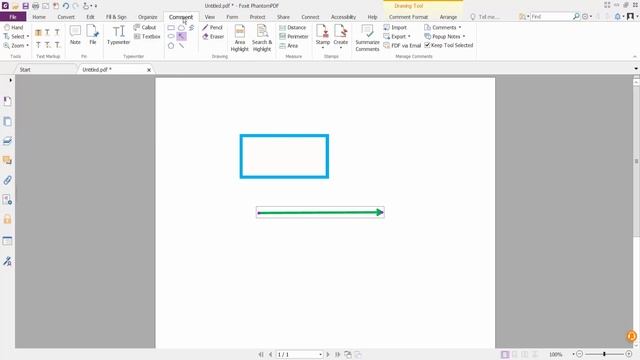 How To Add Shape In A PDF File Using Foxit PhantomPDF