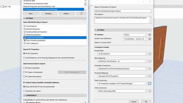 ARCHICAD 22 - Export of Component Quantities to IFC смотреть онлайн