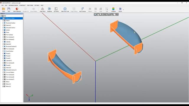QS Tutorials_ Mirror Surfaces - How To Do Reverse Engineering With QUICKSURFACE