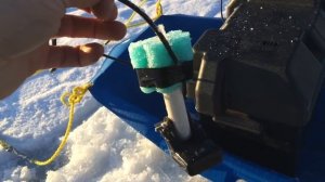 Ice fishing hack: using a garmin fishfinder 140 on the ice
