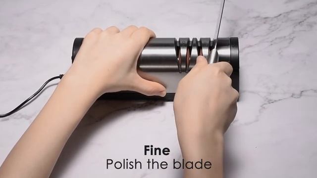 The Correct Sharpening Steps With Narcissus QN-M866 Electric Knife Sharpener