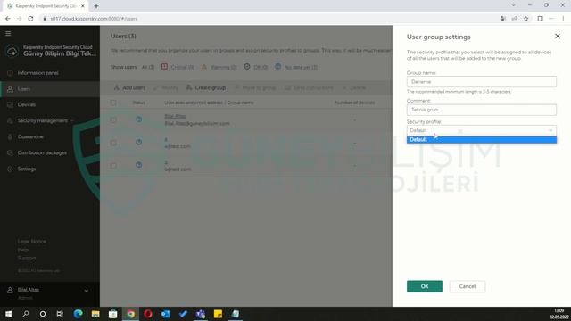 Kaspersky Endpoint Security Cloud Grup Oluşturma #3 смотреть онлайн