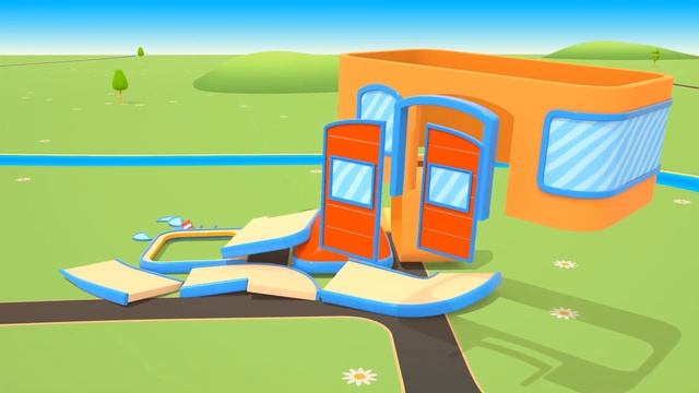 Делаем ремонт после пожара на кухне! Мультики про машинки для малышей Веселая Школа смотреть онлайн