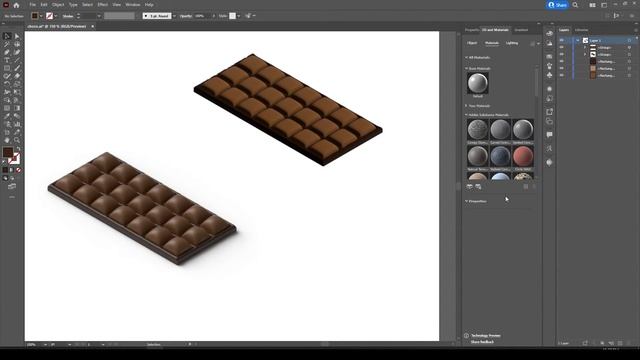 How To Make 3d Chocolate In Seconds In Adobe Illustrator | Tutorial 2022 @PicQuick смотреть онлайн