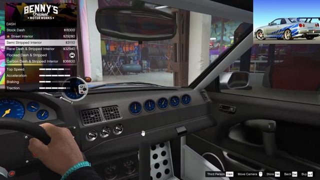 Brian O'Conner Skyline R34 Build GTA Online смотреть онлайн