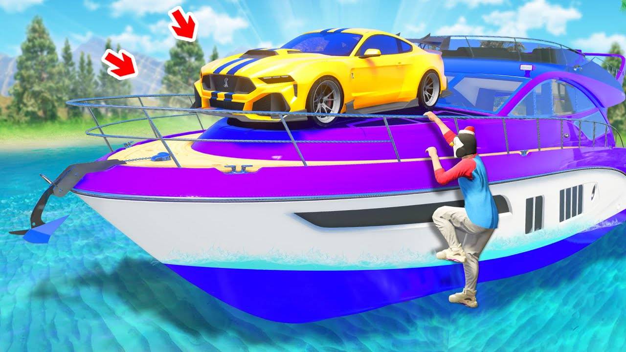 Нашел тачку на яхте в gta 5 online ! - битва автоугонщиков в гта 5 онлайн смотреть онлайн