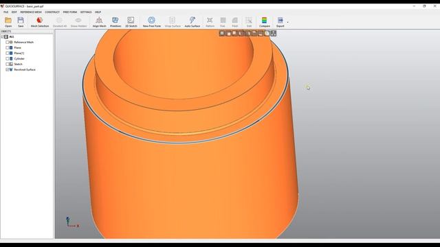 QS Tutorials_ 2D Sketch- How To Do Reverse Engineering With QUICKSURFACE