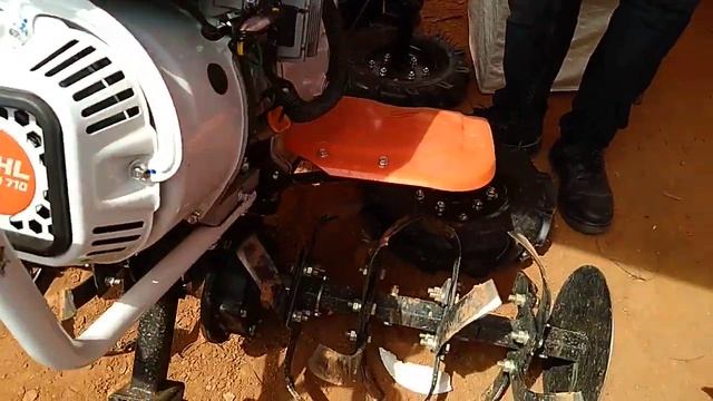 Stihl tiller, inter cultivator, weeder walk around video смотреть онлайн