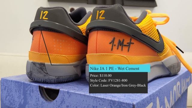 Nike JA 1 PE - Wet Cement FV1281 800 Laser Orange/Iron Grey-Black смотреть онлайн