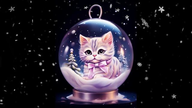 Caturday Winterdreams Of Kitties In Baubles And Snowglobes - AI Generated Images In MidJourney V5.2