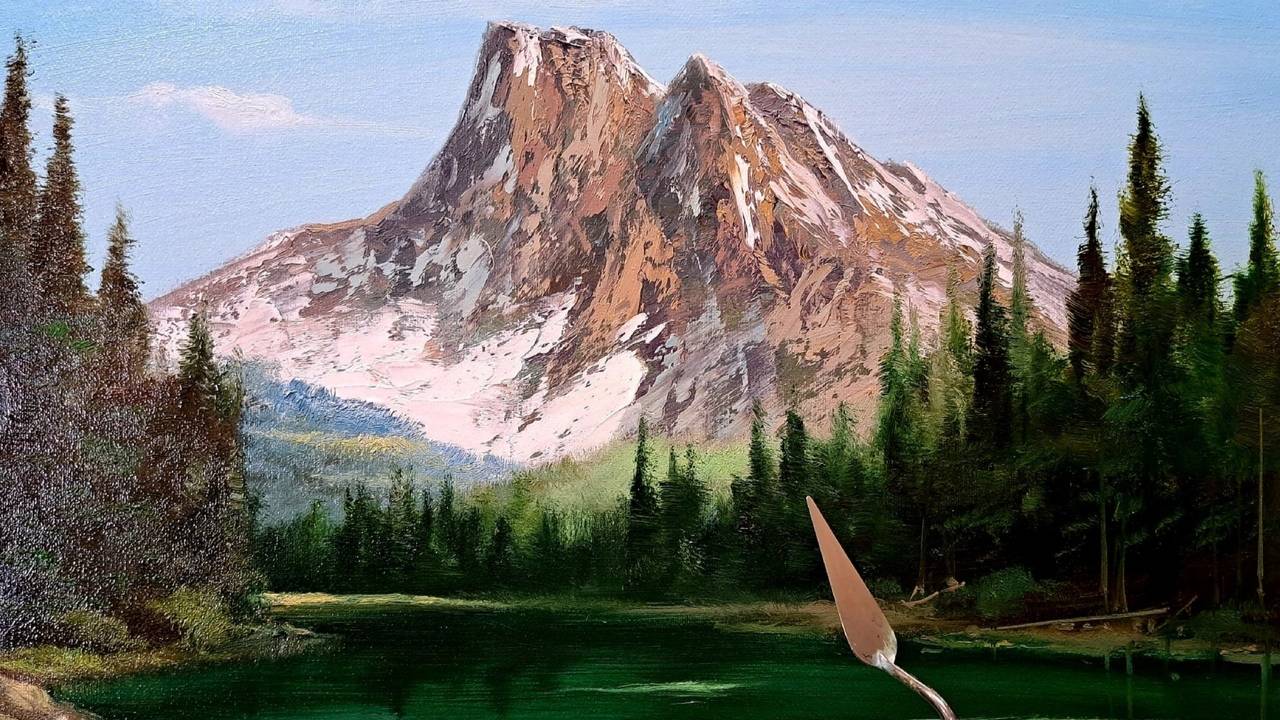 Пейзаж.Живопись маслом смотреть онлайн