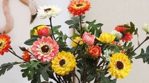 Герберы букет из синельной проволоки