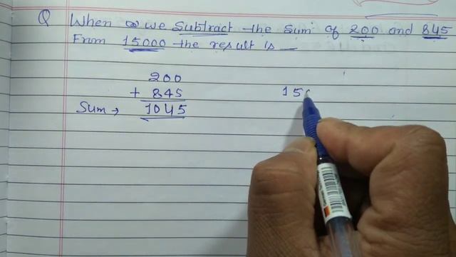 When we subtract the sum of 200 and 845 from 15000 the result is смотреть онлайн
