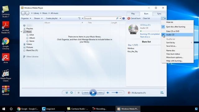 How to Burn Mp3 Music Songs to CD for car stereo using (without extra software) смотреть онлайн