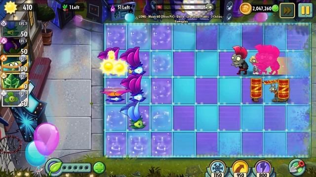 PvZ2 Penny's Pursuit Week 60 (Olive Pit) - Day 1-5 & Boss Fight - 3 Chilies смотреть онлайн