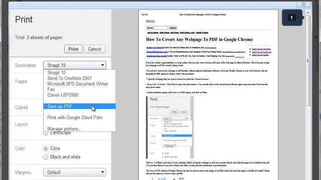 Convert Any Webpage to PDF Without Any Software смотреть онлайн