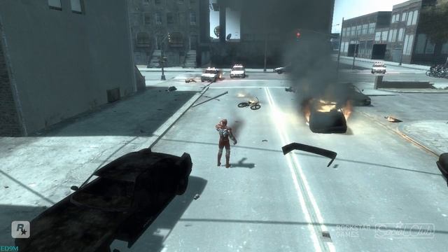 GTA 4 - Iron Man and Police смотреть онлайн
