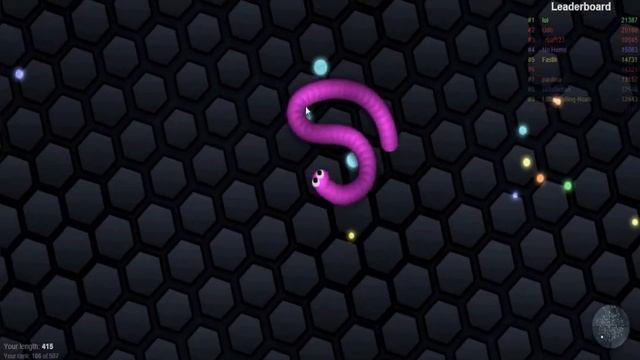 Прохождение игры slither.io # 1 - Я в топе 5-ое месте =) смотреть онлайн