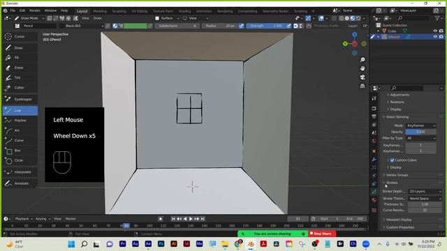 Intro to Blender Lecture 05: Grease Pencil for 2d & 3d смотреть онлайн
