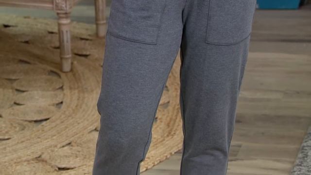 Barefoot Dreams Malibu Collection Luxe Lounge Scrunch Joggers on QVC смотреть онлайн