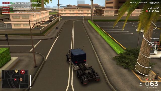 GTA San Andreas - REBORN MTA 2.0 l Будни ДАЛЬНОБОЙЩИКА - часть 3. смотреть онлайн