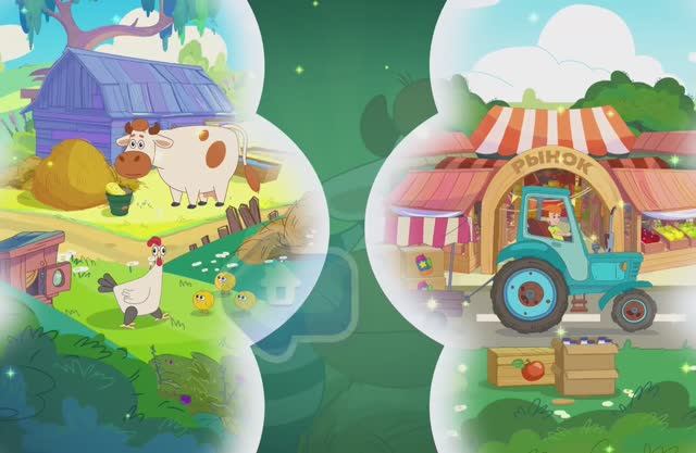 Простоквашино. Животные. Развитие. Игры. Дети. Обучающие мультики. Учиться весело! Развитие детей. смотреть онлайн