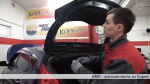 Замена газового упора багажника на Hyundai Solaris