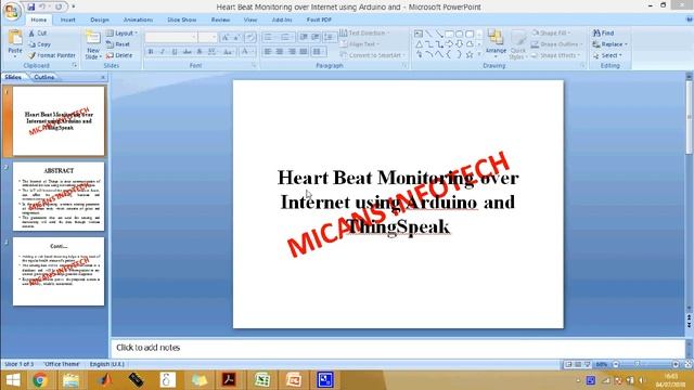 Heart Beat Monitoring over Internet using Arduino and ThingSpeak смотреть онлайн