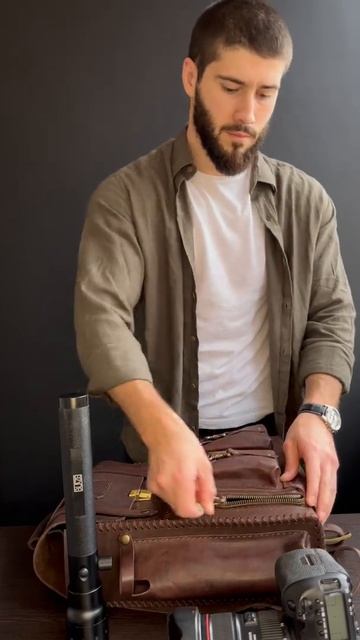 Обзор на эксклюзивный рюкзак фотографа ручной работы из натуральной кожи. смотреть онлайн