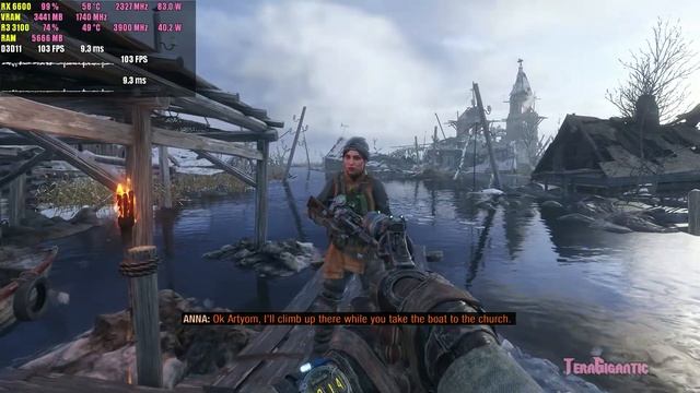 Metro Exodus | RX 6600 + Ryzen 3 3100 | 1080p смотреть онлайн