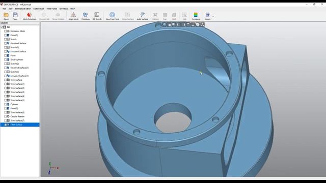 QS Tutorials_ Fillet - How to do Reverse Engineering with QUICKSURFACE смотреть онлайн