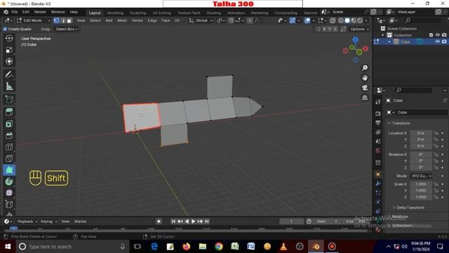Episode - 6. Retopology/Poly Build Tool./Blender 4.2 смотреть онлайн