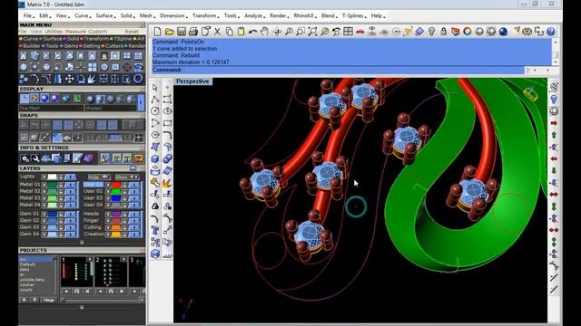 panden for jewellery design part 3 rhino cad matrix gemvision 15 12 17 смотреть онлайн