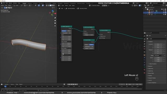 Day 06- Curve Nodes | Geometry Nodes Full Course | Blender Geometry Nodes | Geo Nodes Blender 3.1.2 смотреть онлайн