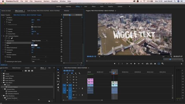 PREMIERE PRO TUTORIAL | Sam Kolder WIGGLE TEXT ( NO PLUGINS ) смотреть онлайн
