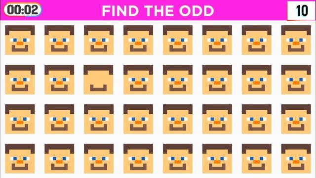 Find The Odd Emoji Out minecraft logo #90 - Easy level by Kani смотреть онлайн