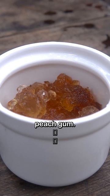This Is Peach Gum, A Gelatinous Substance That Peach Trees Release When They Get Damaged Or Infecte