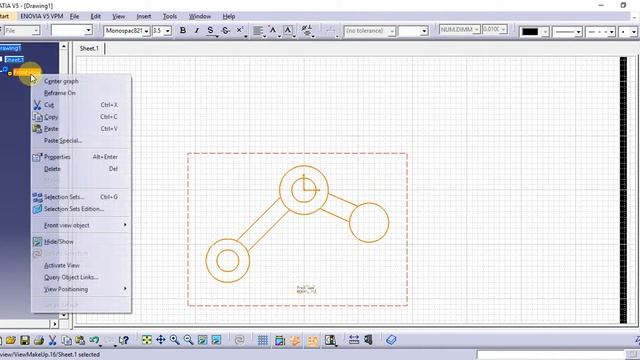 Catia Tutorial in Tamil 117 : Aligned Section View | Sections | Views | Drafting смотреть онлайн