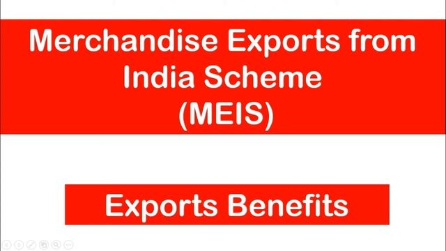 Export Incentives | MEIS | Explained | Tamil
