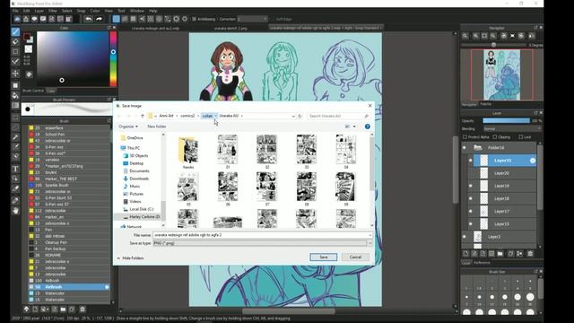 BNHA Uraraka redesign doodle post stream (Medibang Paint CMYK) смотреть онлайн