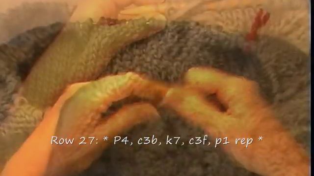 HOW TO KNIT AN ARAN CAPELET or PONCHO - Free Cabled Poncho Knitting Pattern Tutorial Part 3 of 3 смотреть онлайн